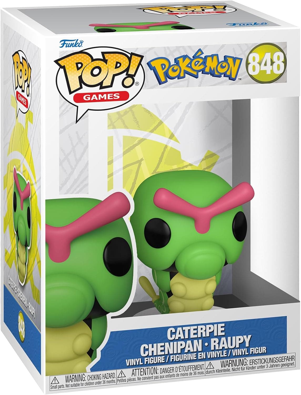 Funko Pop! Games: Pokemon - Caterpie - Figura de vinil colecionável - ideia de presente- Mercadoria oficial 