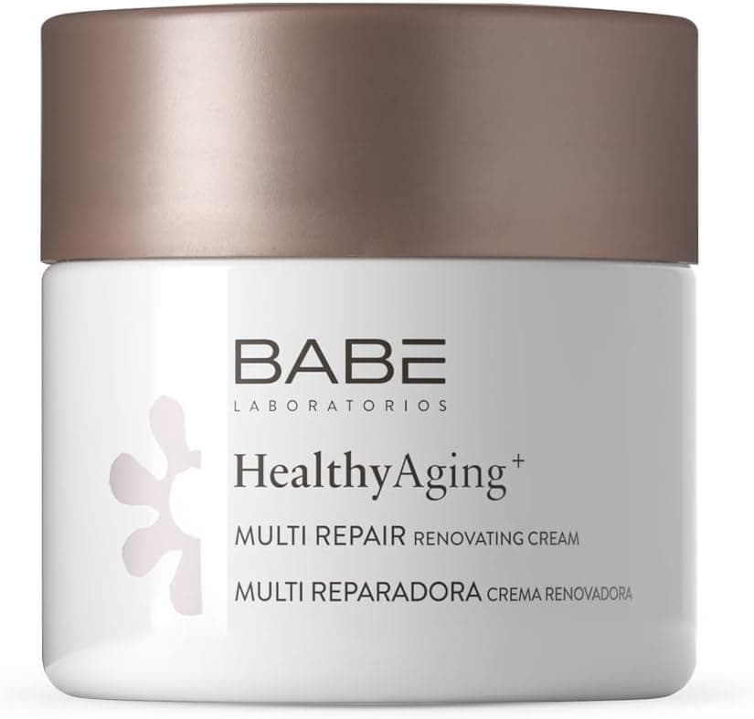 Laboratórios Babe - multi reparador, HealthyAging, creme facial hidratante de noite renovadora 50 ml, regeneradora, aspeto jovem, colagénio e retinol | pele sensível, combate as rugas