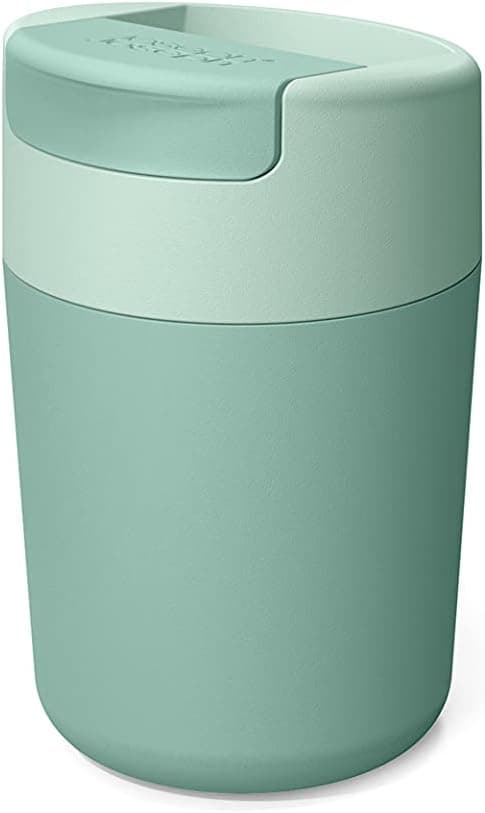 Joseph Joseph Sipp, Caneca de polipropileno para levar café e chá, copo térmico com tampa, à prova de fugas, sem BPA, 340 ml, verde