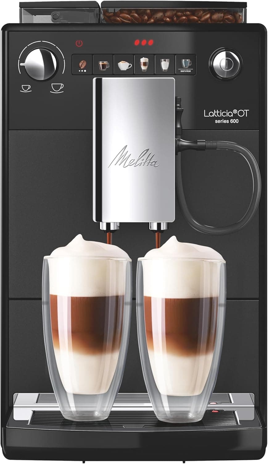 Melitta Latticia OT F300-100 BK | Máquina de café automática com moinho integrado