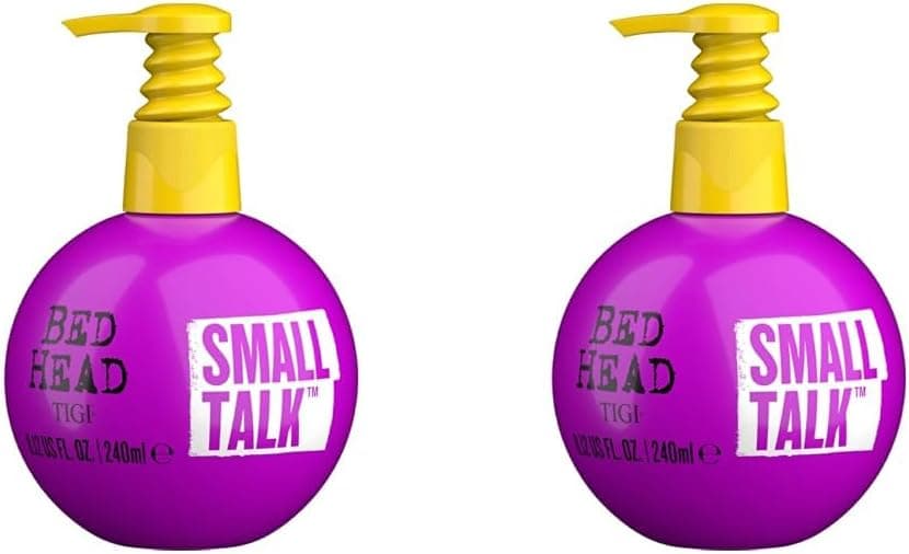 BED HEAD by TIGI - Small Talk Creme de penteado volumizador para cabelo fino, 240 ml (embalagem de 2)