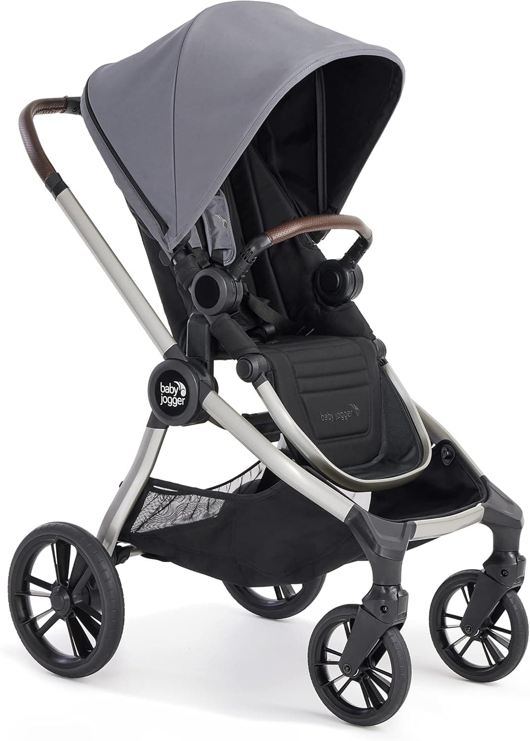 BABY JOGGER City Sights - Carrinho com 4 rodas grandes para todos os terrenos, assento reversível, dobrável com uma mão, convertível em sistema modular com carrinho, de 0 a 22 kg Dark Slate