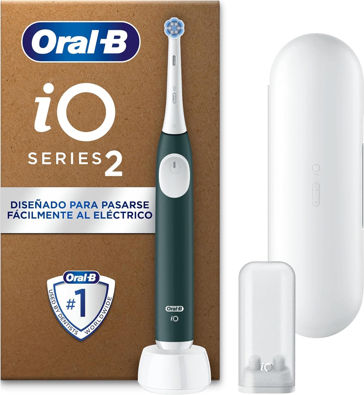 Oral-B iO 2 Verde Bosque | Escova de dentes elétrica com sensor de pressão e temporizador