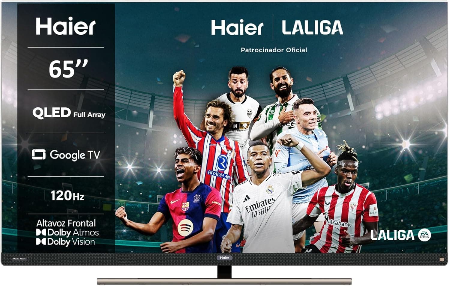 Haier H65S900UX S90 Series | Smart TV QLED 65 polegadas 4K UHD com Google TV Dolby Atmos e Dolby Vision