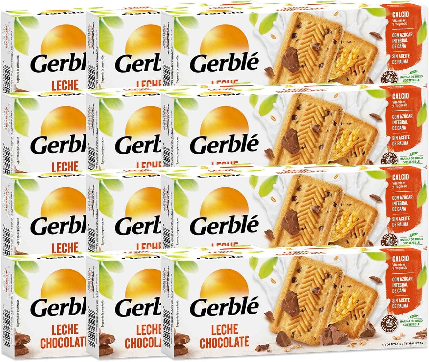 Gerblé Bolacha de chocolate com leite e iogurte, com magnésio e vitaminas, fonte de fibra de 20 bolachas - 230 g