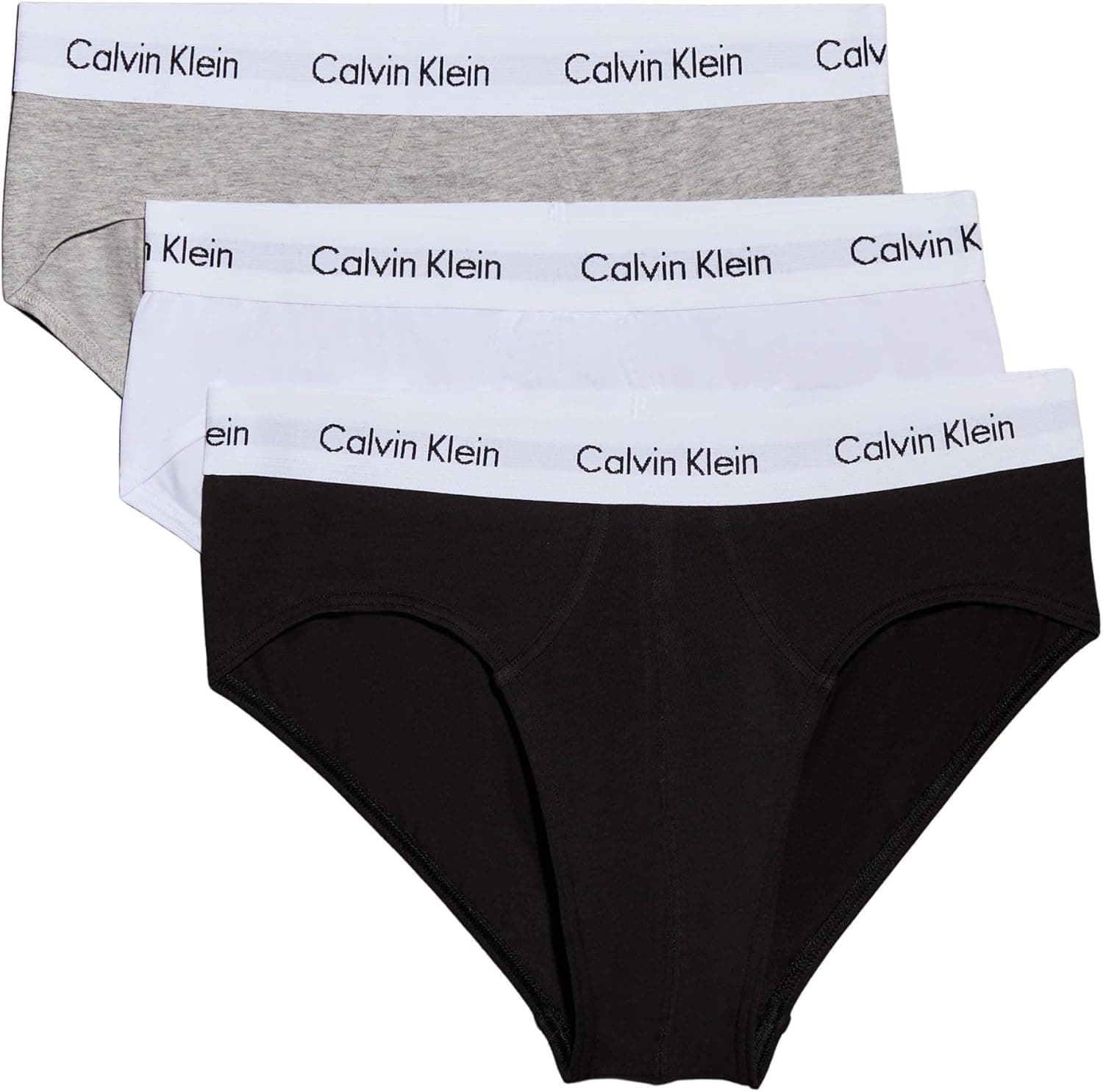 Calvin Klein | Pack de 3 slips em algodão elástico para homem