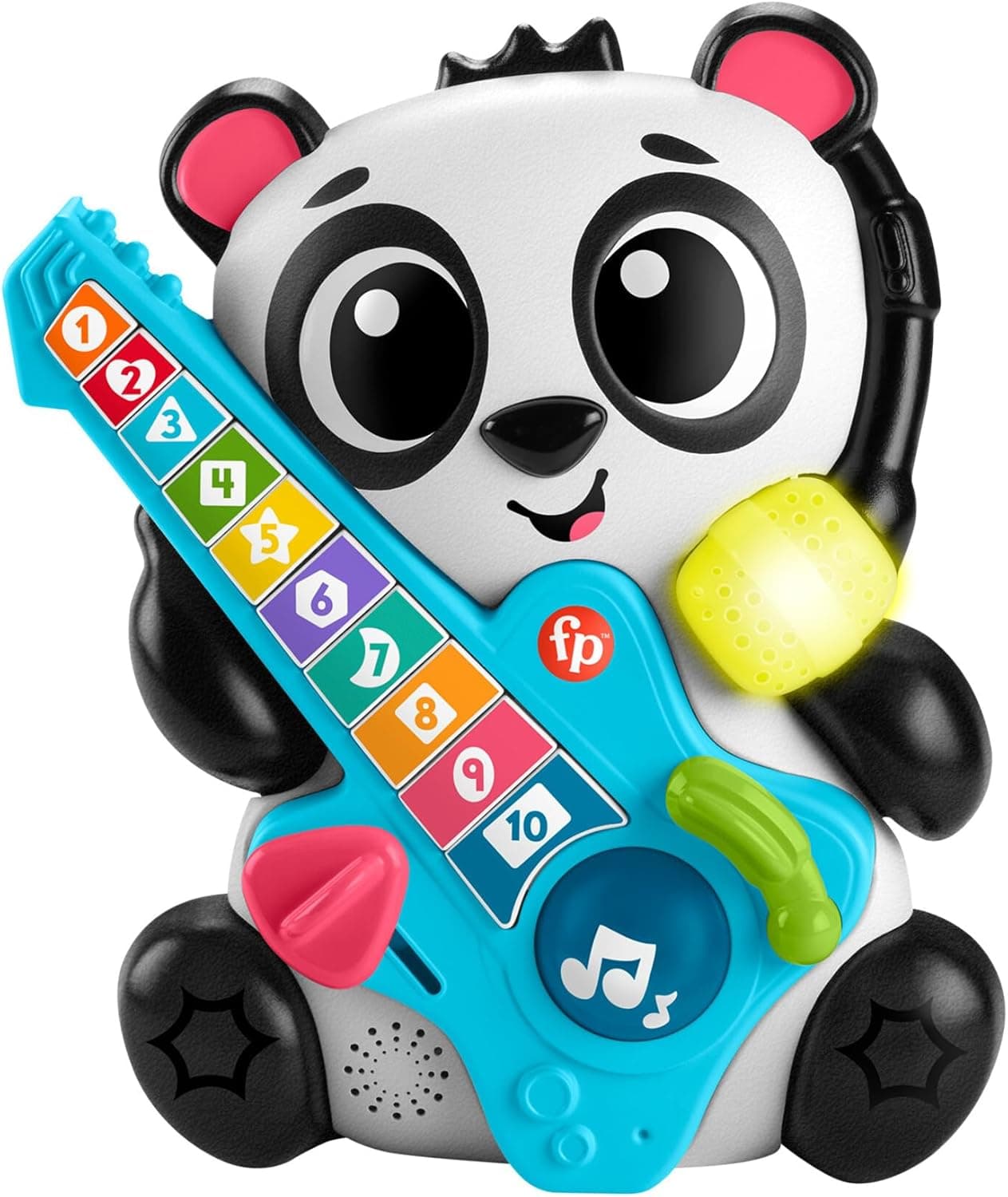 Fisher-Price HYK93 | Brinquedo musical interativo com luzes para bebés, ensina números e formas
