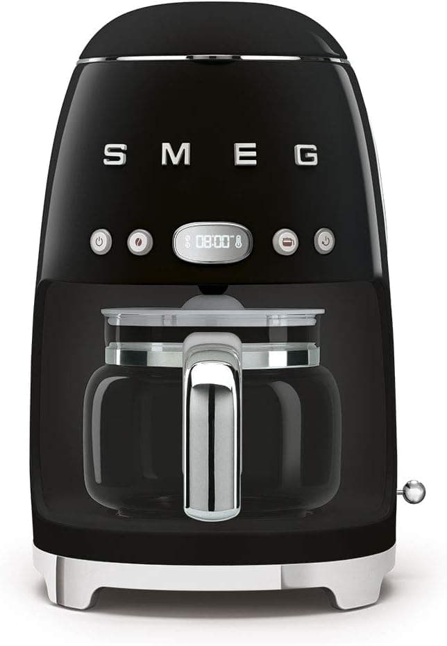 Smeg DCF02BLEU Cafeteira de gotejamento 1,4 L 1050W preta