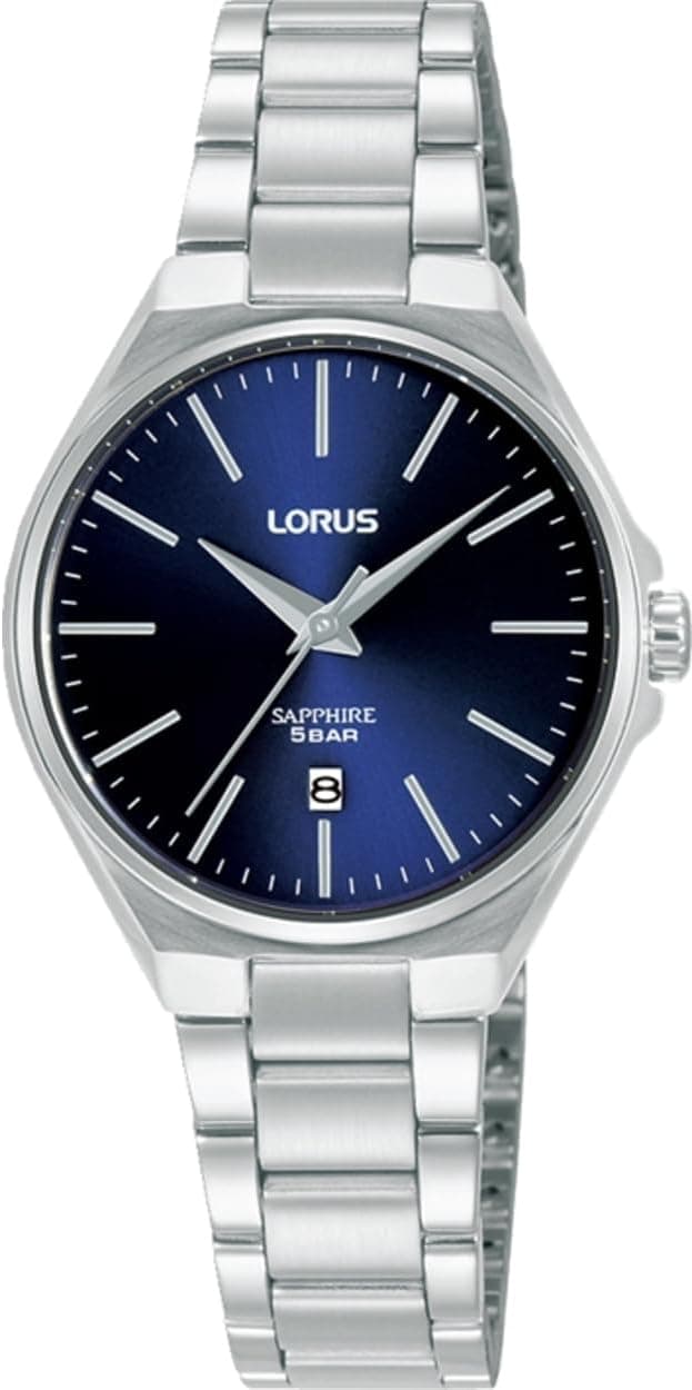 Lorus Relógio analógico feminino de quartzo com pulseira de aço inoxidável