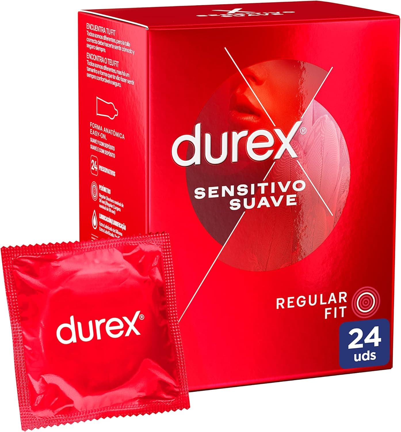 Durex Preservativos Sensitivo suave, 24 preservativos