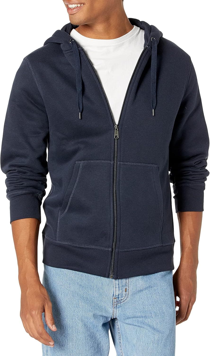 Amazon Essentials Casaco de pelúcia com fecho de correr completo para homem