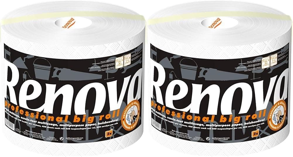 Renova Rolo de cozinha profissional multiusos, pack de 2
