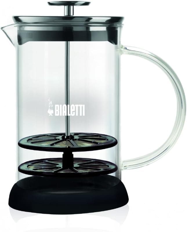 Bialetti Cappuccinatore, Perfect Cream, adequado para micro-ondas, lavável na máquina de lavar louça, 330 ml, vidro