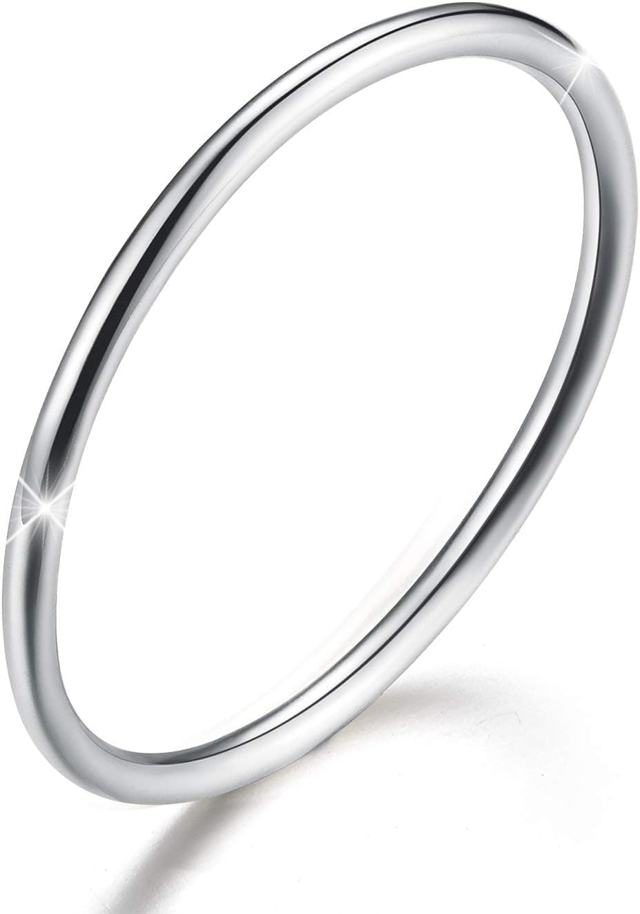 Anel de prata de lei 925 banhado a ouro de 18 quilates, ideal para o dia da mãe, de estilo minimalista, simples, fino