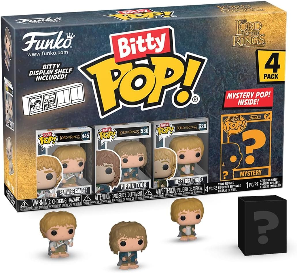 Funko Bitty Pop! Lord of The Rings - Samwise 4 peças e uma minifigura misteriosa surpresa de 0,9 polegadas (2,2 cm) - o senhor dos anéis colecionável- Revista empilhável incluída, ideia de presente