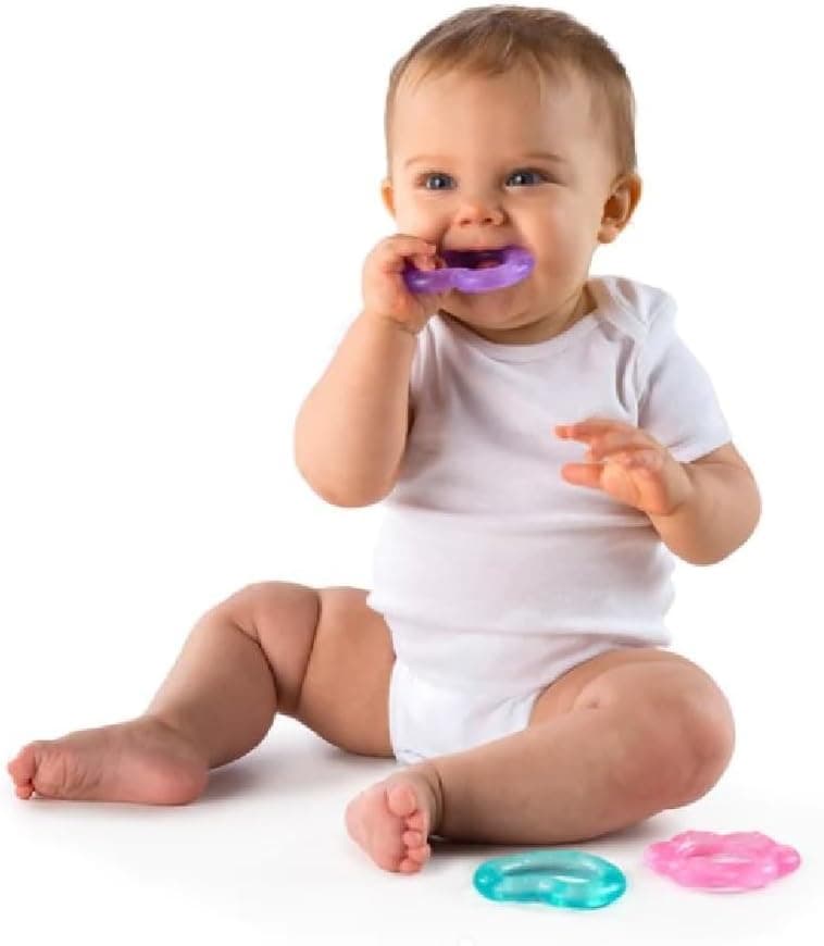 Bright Starts Chill & Teethe Modedor, brinquedo de dentição sem BPA para bebés, a partir dos 3 meses