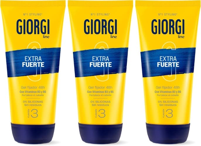 Giorgi Line - Borracha extra forte, 0% silicone, fixação e duração 48h, sem resíduos, fixação 3 - 170 ml