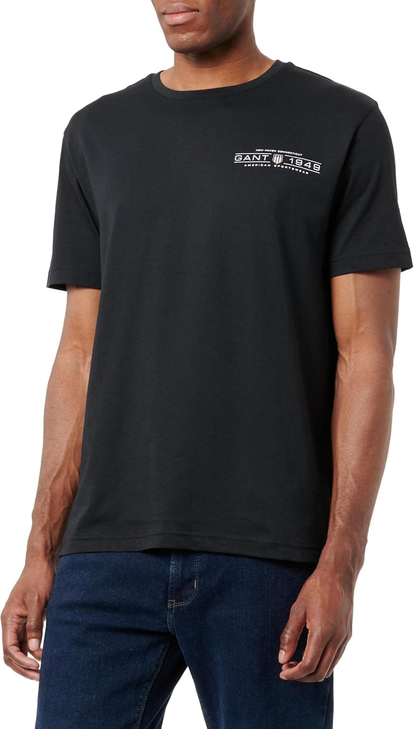 GANT Men's Printed Graphic SS T-Shirt