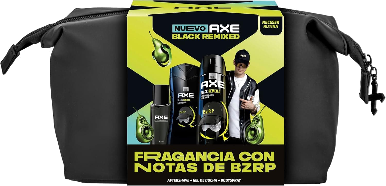 Axe Neceser trio BZRP higiene e cuidados pessoais para homem 3 produtos