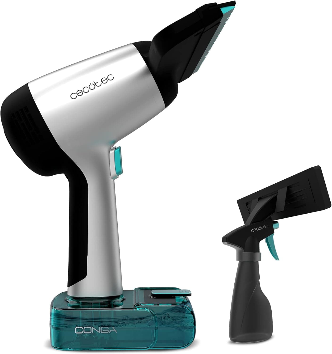 Cecotec Limpador de vidros aspirador de janelas Conga Rockstar 3700 Glass. 3 em 1: Pulseira, limpeza e respiração, autonomia 30 mins, 220 mm, depósito de recolha de água, 75 m2