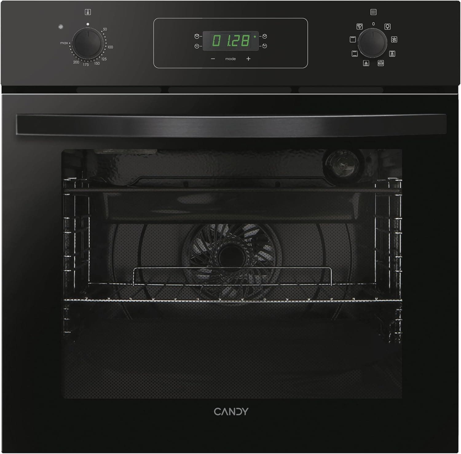 Candy FIDCP N615 L | Forno multifunções de convecção com ventoinha e limpeza Aquactive 65 L preto