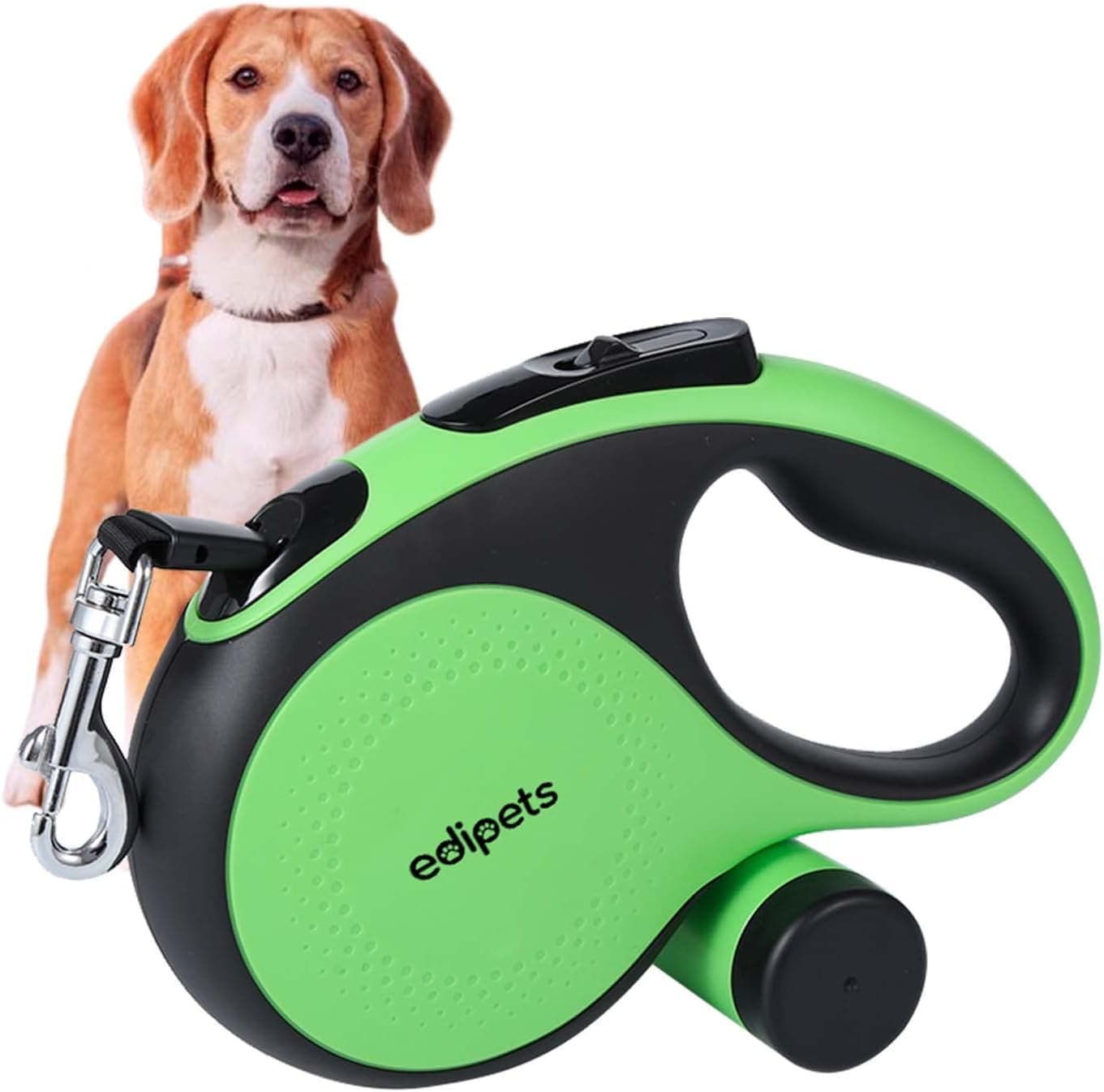  Edipets, Trela de cão extensível, retrátil, 5 m, inclui dispensador de sacos