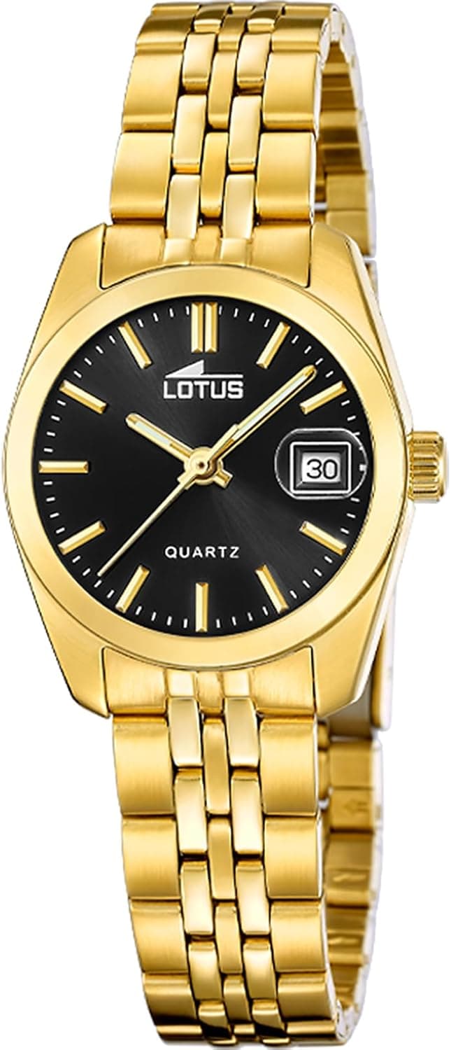 Lotus 18993/6 | Relógio de pulso para mulher em aço inoxidável dourado