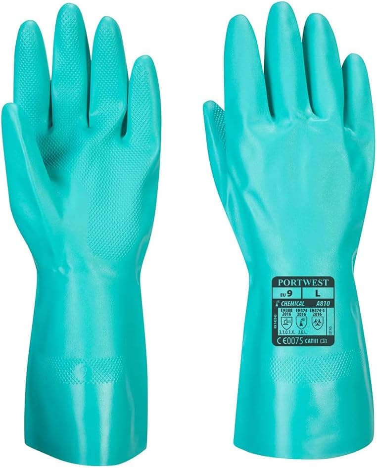 Portwest Luva química nitrosafe, tamanho: M