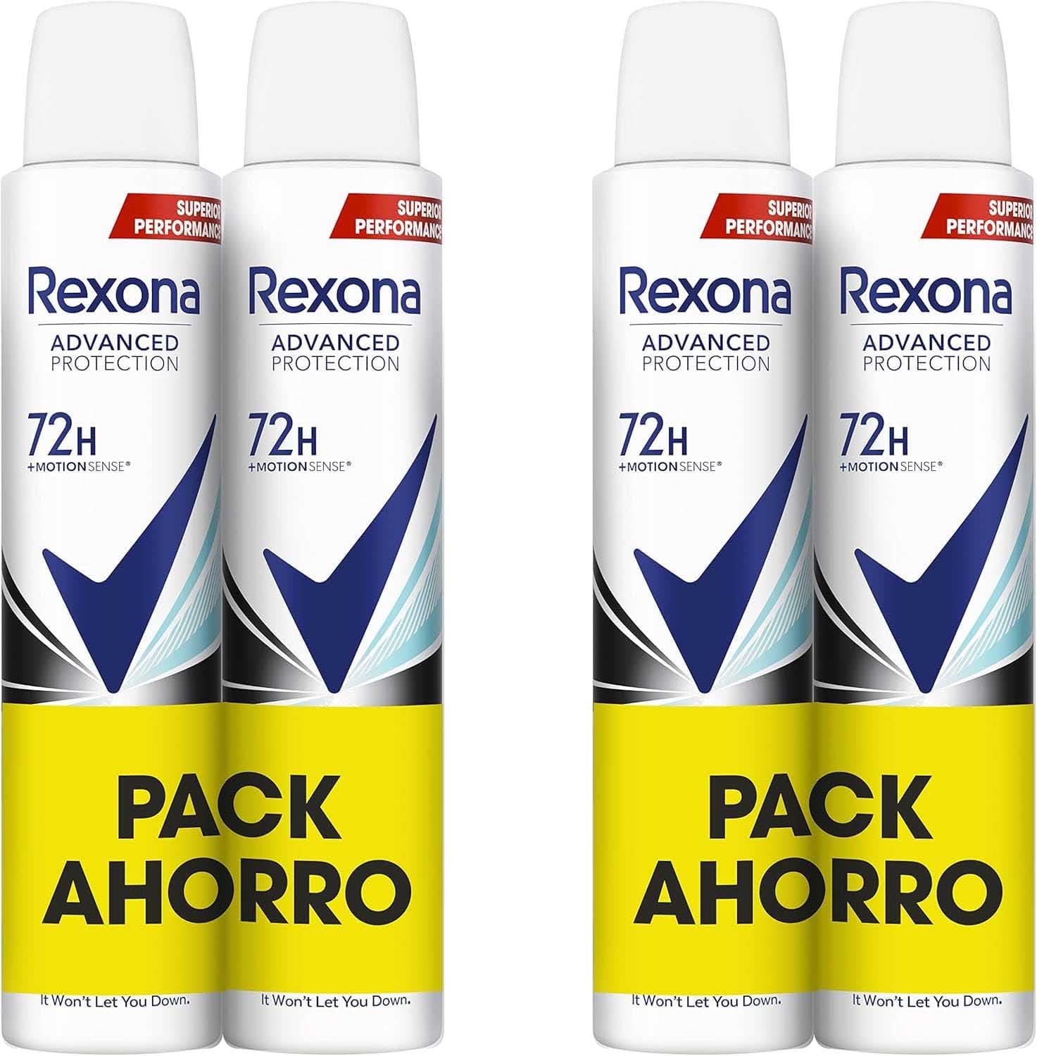 Rexona Desodorante aerossol Advance Protection invisível Aqua 72h para mulher 2 x 200 ml