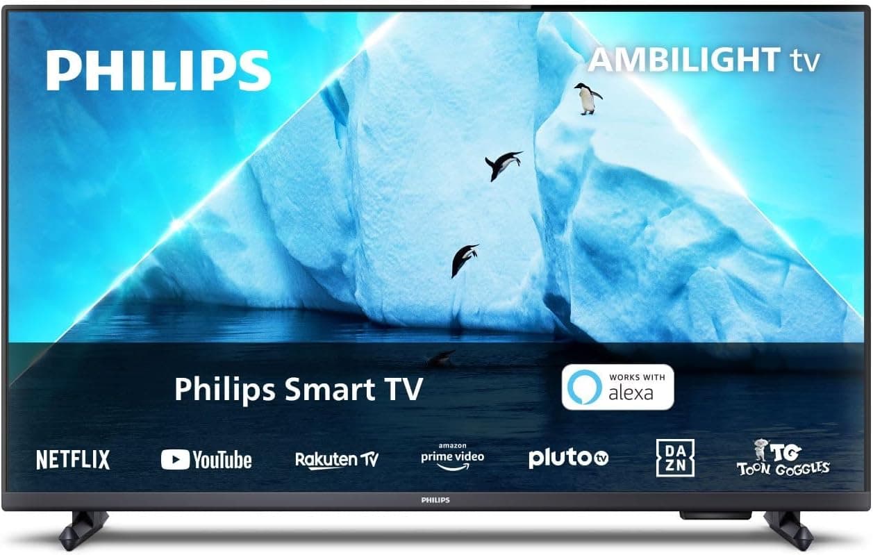 Philips Ambilight PFS6908 80 cm (32 polegadas) Smart LED TV | 60Hz | Pixel Plus HD e HDR10 | SAPHI | Dolby Atmos | Altifalantes de 12 W | compatível com o assistente Google e Alexa