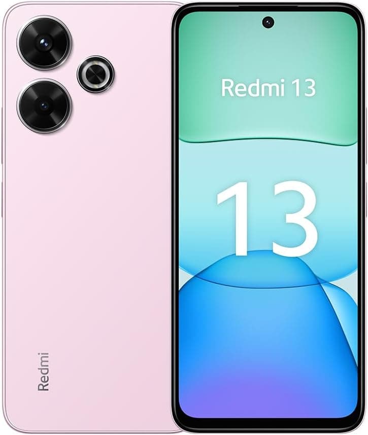 Xiaomi Redmi 13 Smartphone de 6+128 GB, MediaTek Helio G93-Ultra, ecrã FHD+ de 6,79", câmara de 108 MP, carregamento rápido de 33 W, rosa 