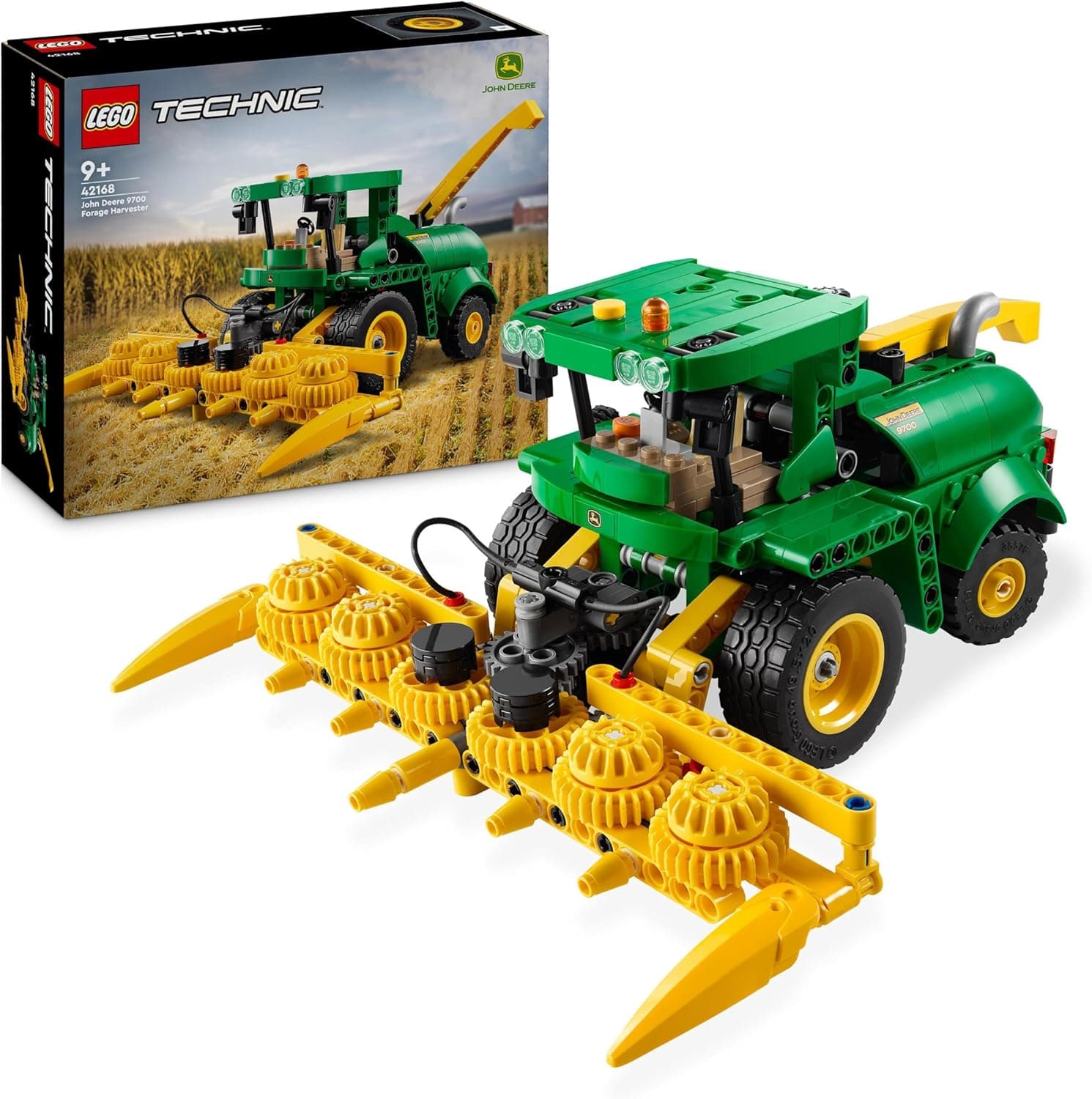 LEGO Technic John Deere 9700 Forage Harvester, trator de brinquedo para quinta infantil, veículo agrícola ceifeira, presente para meninos e meninas de 9 anos ou mais, jogo criativo 42168