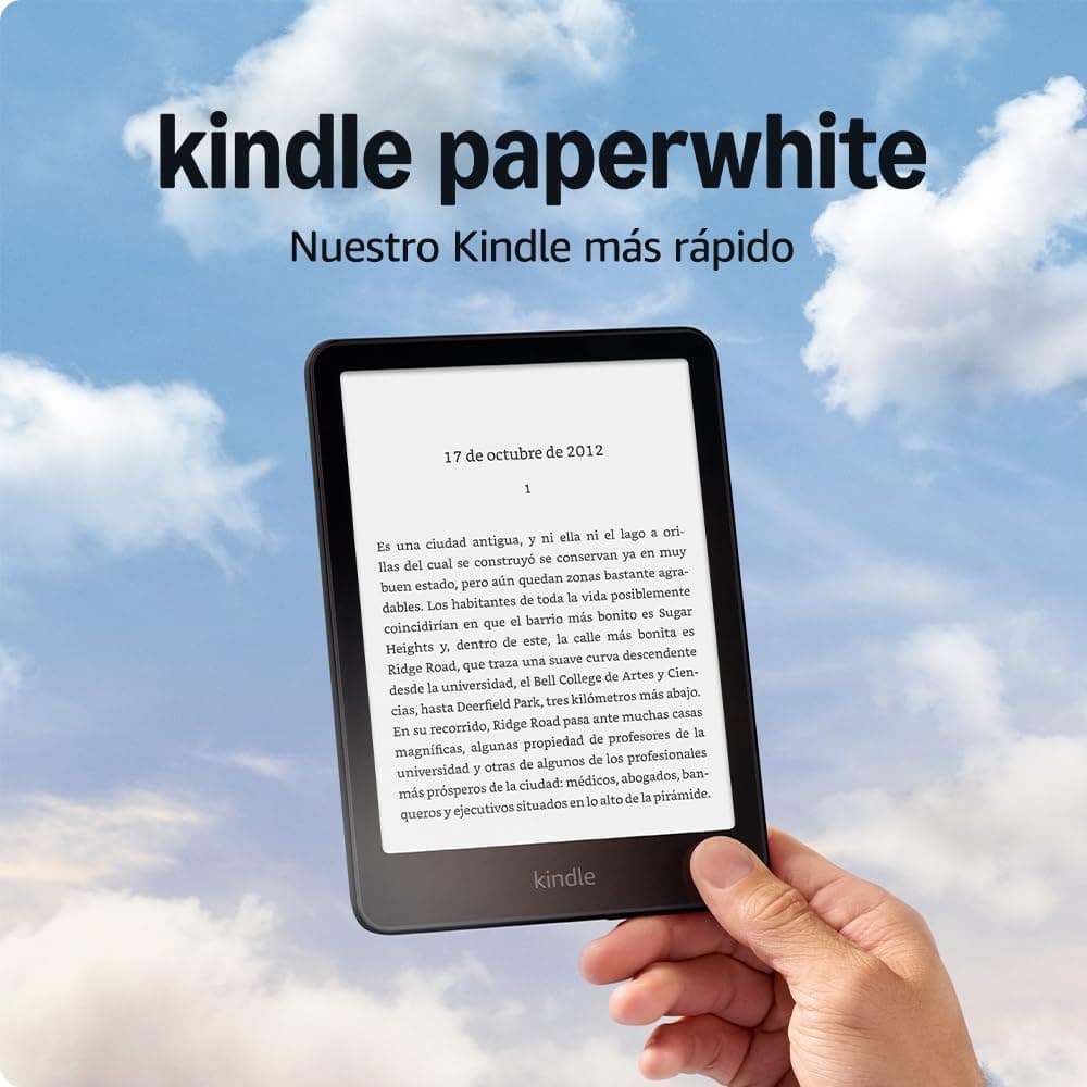 Amazon Kindle Paperwhite 16 GB | E‑reader com ecrã antibrilho de 7″, IPX8, iluminação ajustável e até 12 semanas de autonomia