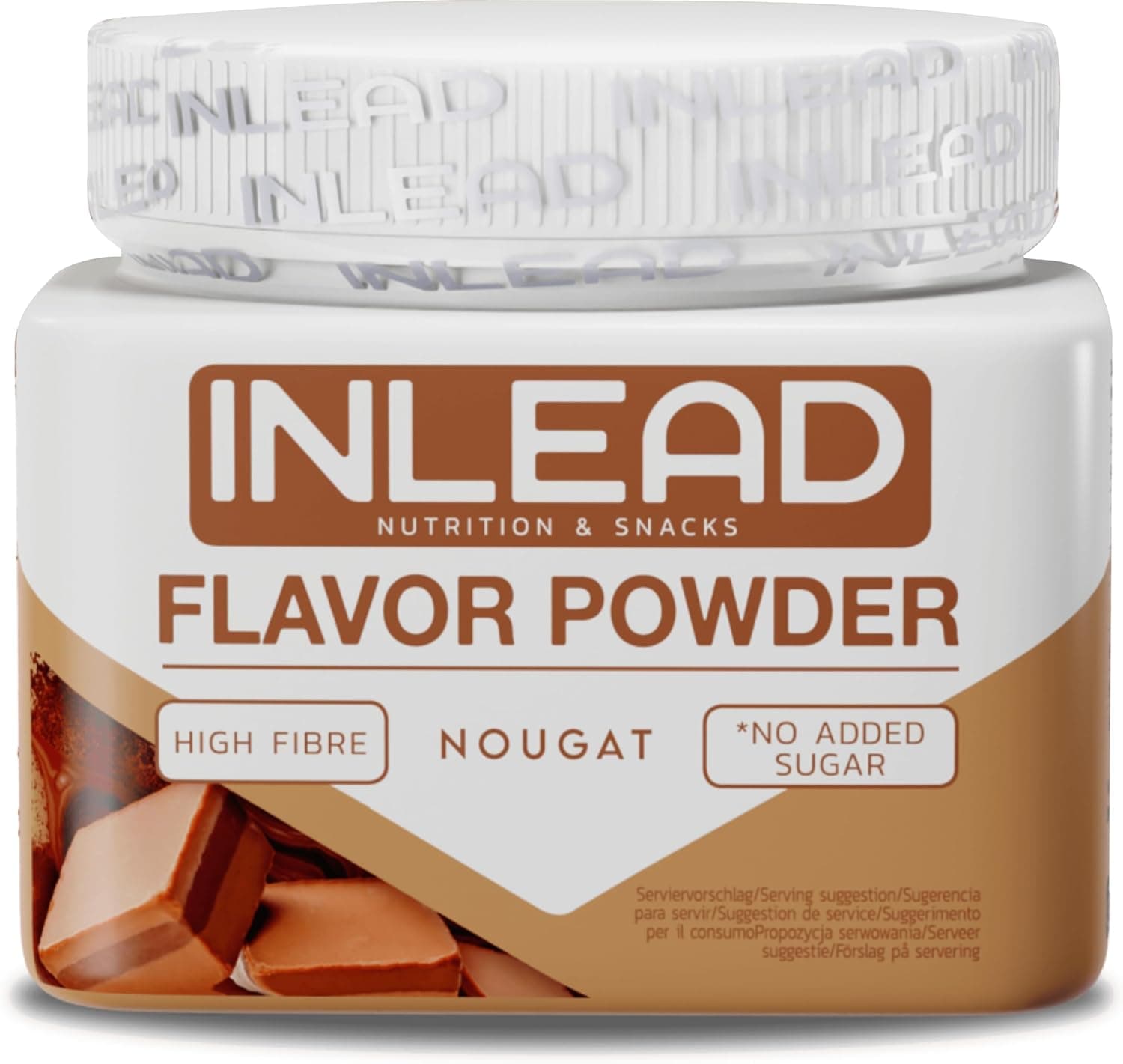 Inlead Flavor Powder | Aroma em pó sabor nougat para culinária, 250 g