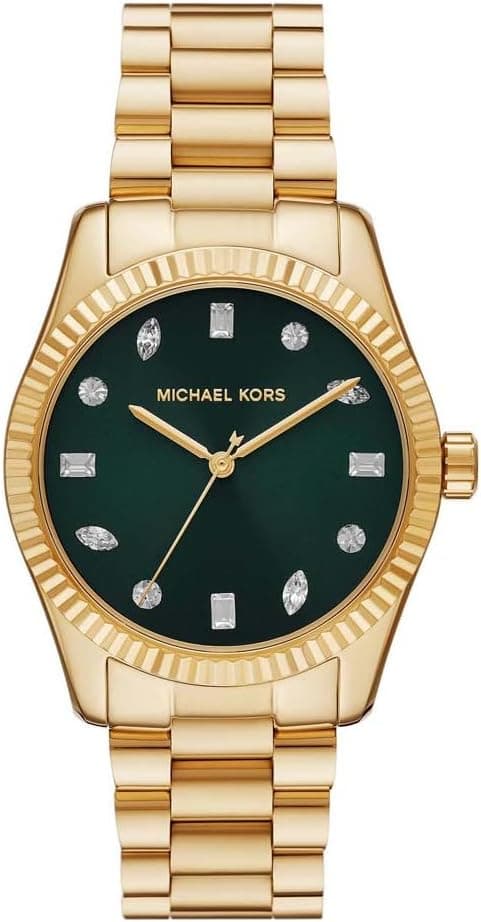 Relógio Michael Kors Lexington de Senhora, Movimento Quartzo de Três Ponteiros de 38mm com Bracelete em Aço Inoxidável ou em Pele