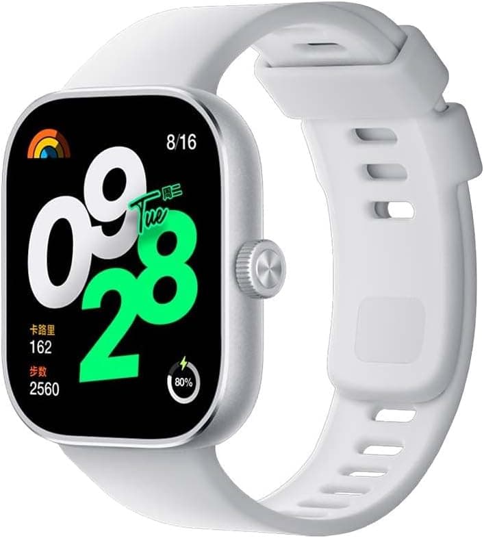 Redmi Watch 4 Monitor AMOLED LTPS de 1,97", monitor de frequência cardíaca, 150 modos desportivos, até 20 dias de automonomia, cinzento