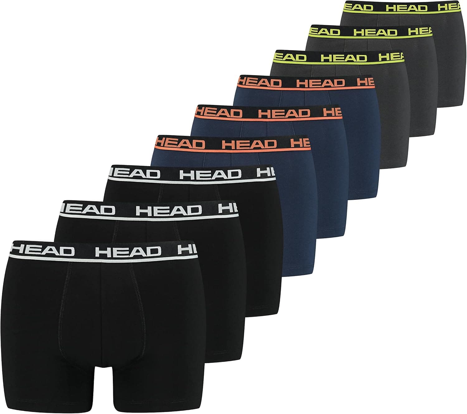 HEAD Boxer roupa interior para homem (embalagem de 9)