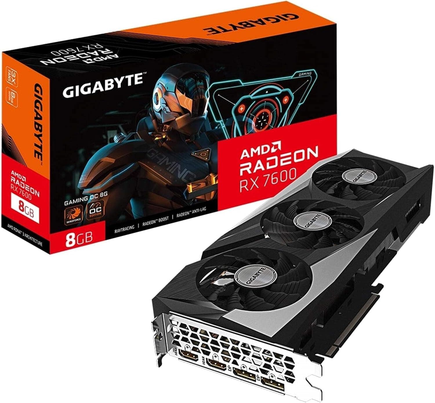 Gigabyte Radeon RX 7600 Gaming OC 8G AMD 8 Go GDDR6