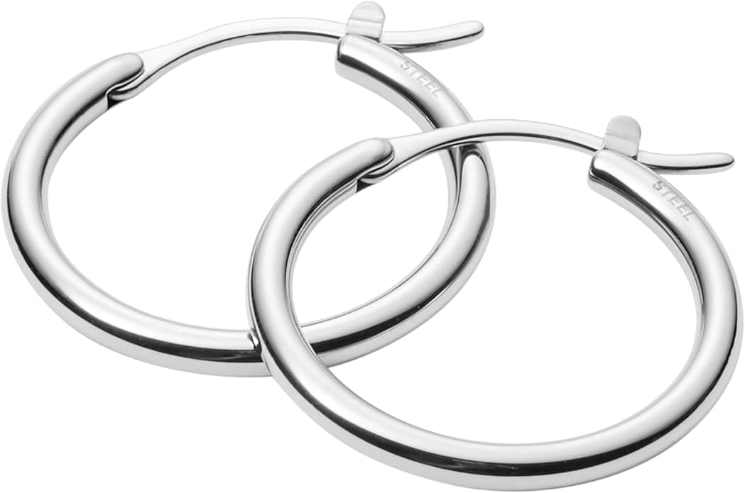 Brincos femininos FOSSIL Lever Back em aço inoxidável ou pedras semipreciosas