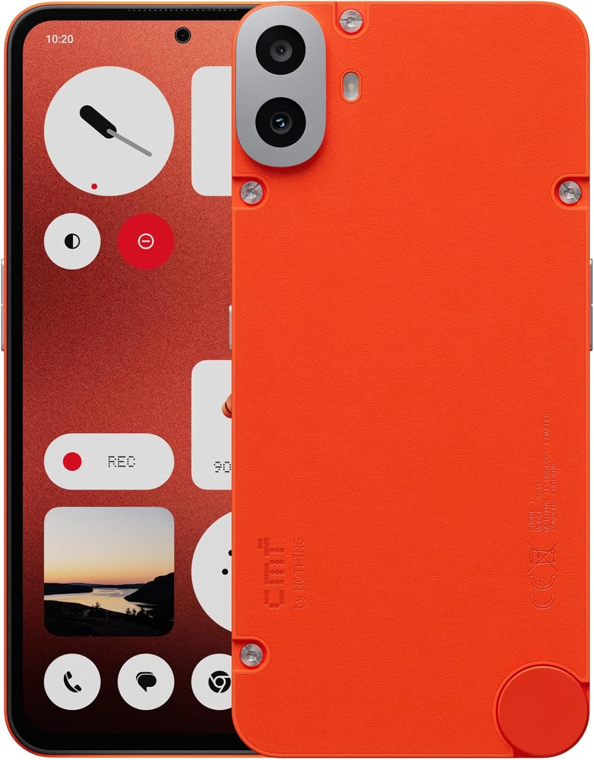 CMF Phone 1 8 + 128 GB, Smartphone com câmara traseira Sony de 50 MP com Ultra XDR, ecrã Super AMOLED de 6,67" e Nothing OS 2.6 - laranja