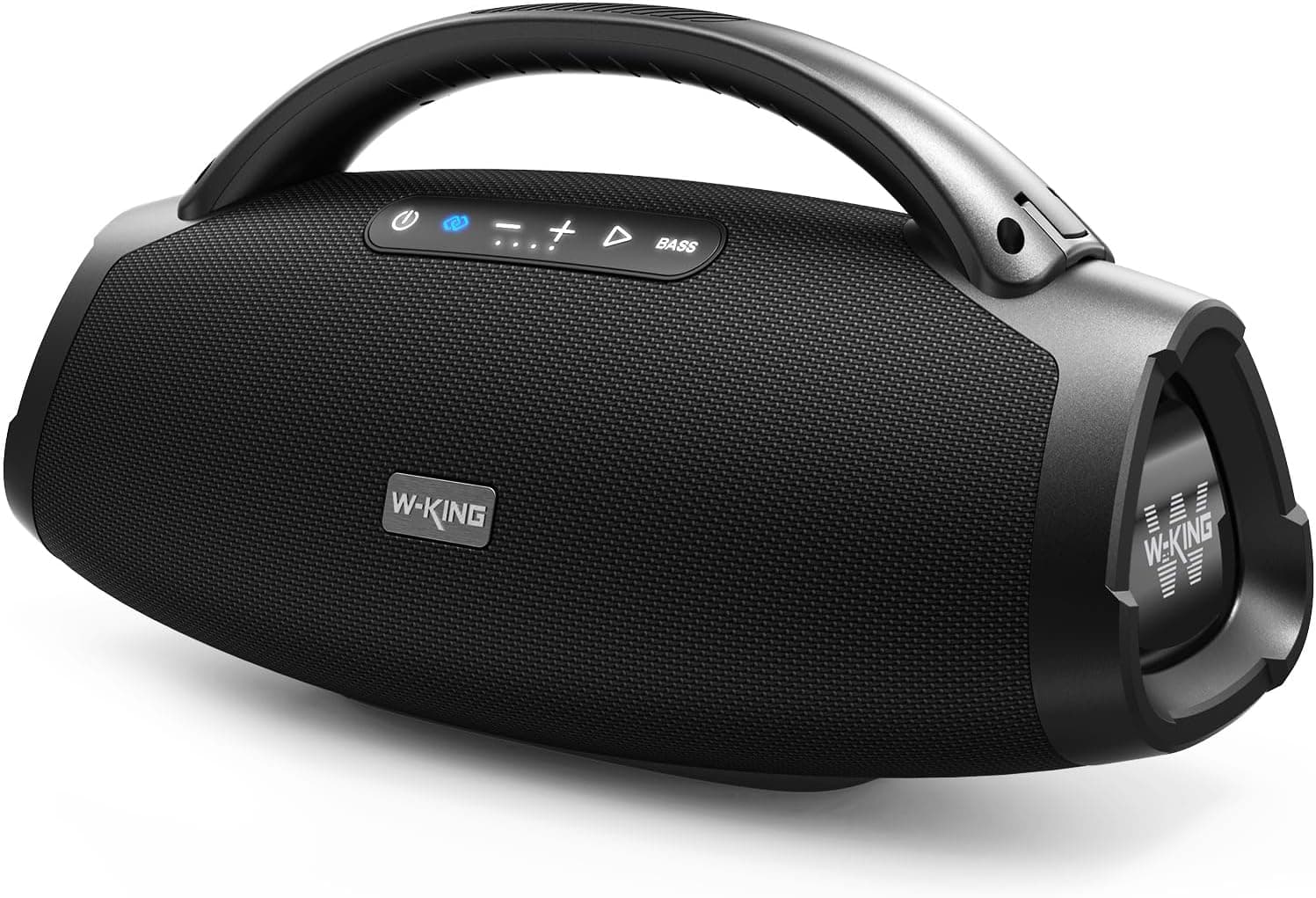 W-King 300 W Peak Altifalante Bluetooth portátil, grande caixa de música, Boombox portátil barulhento supergraves, Speaker com EQ App/Bluetooth 5.4/IPX7/PowerBank/carregamento rápido/USB/AUX/30