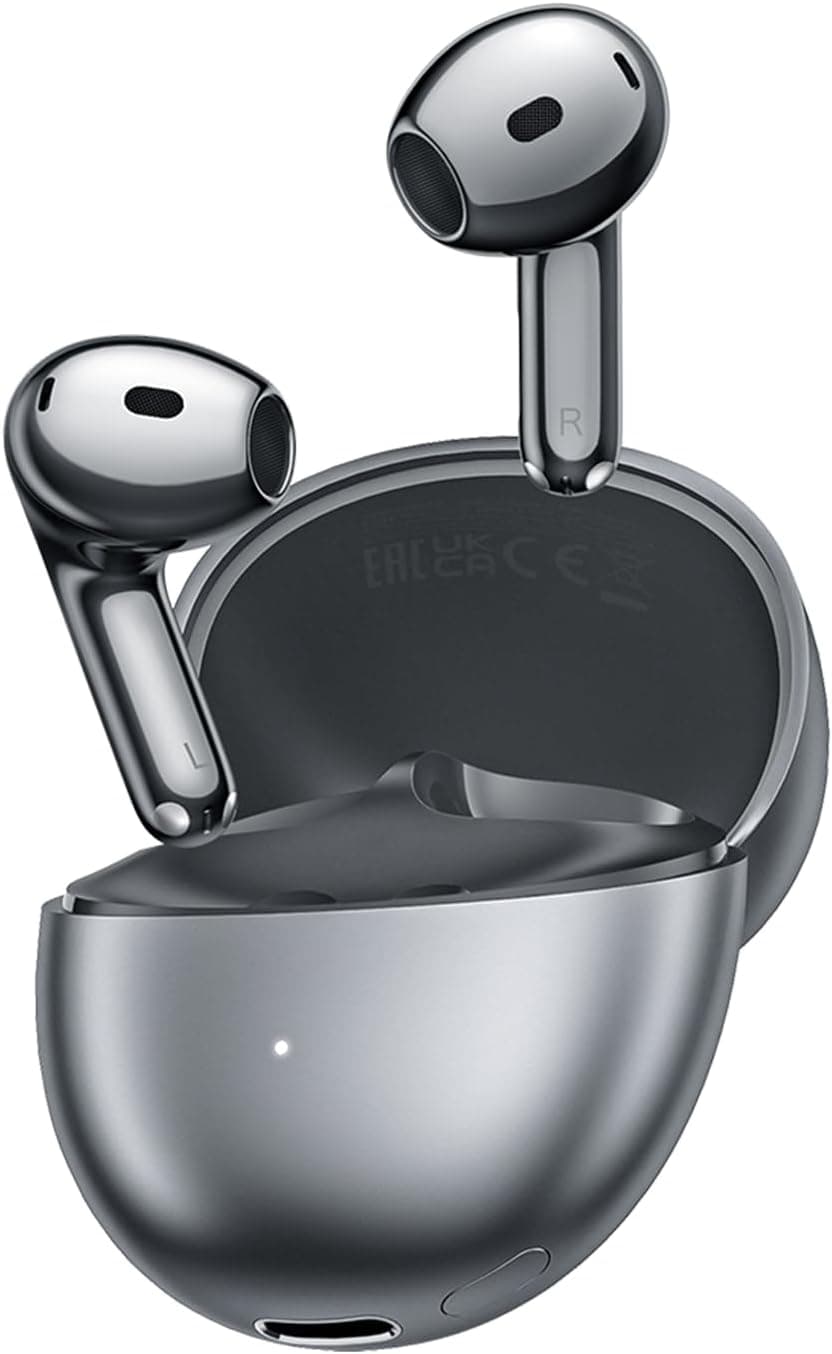 HONOR Choice Earbuds S7, Capacetes sem fios Bluetooth, Tri-Mic AI Call auriculares cancelamento de ruído, auriculares sem fios Bluetooth 5.3 com micro, IP54 auriculares sem fios, cinzento