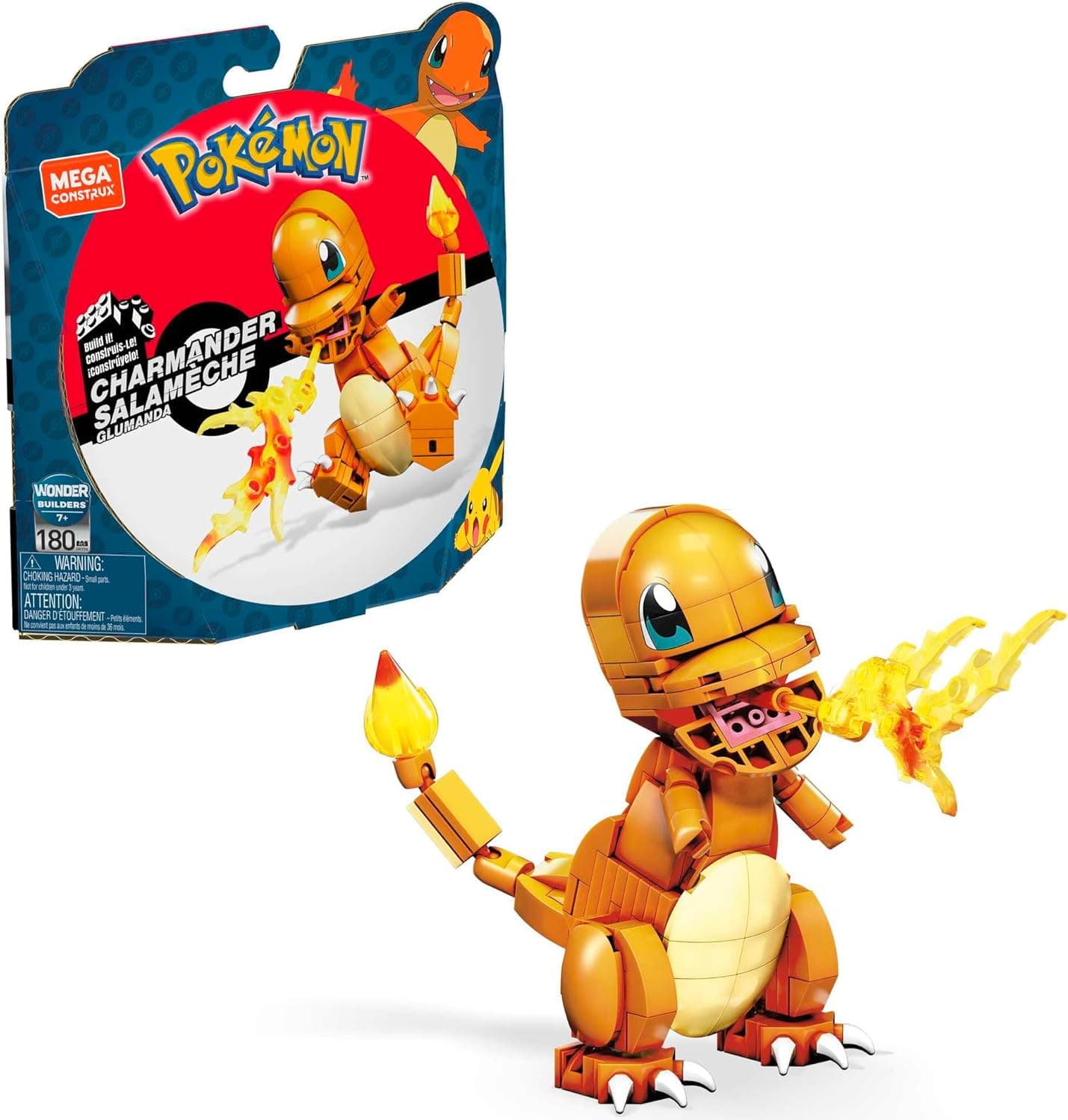 Mega Construx Pokemon Figuras médias Charmander (Mattel GKY96)