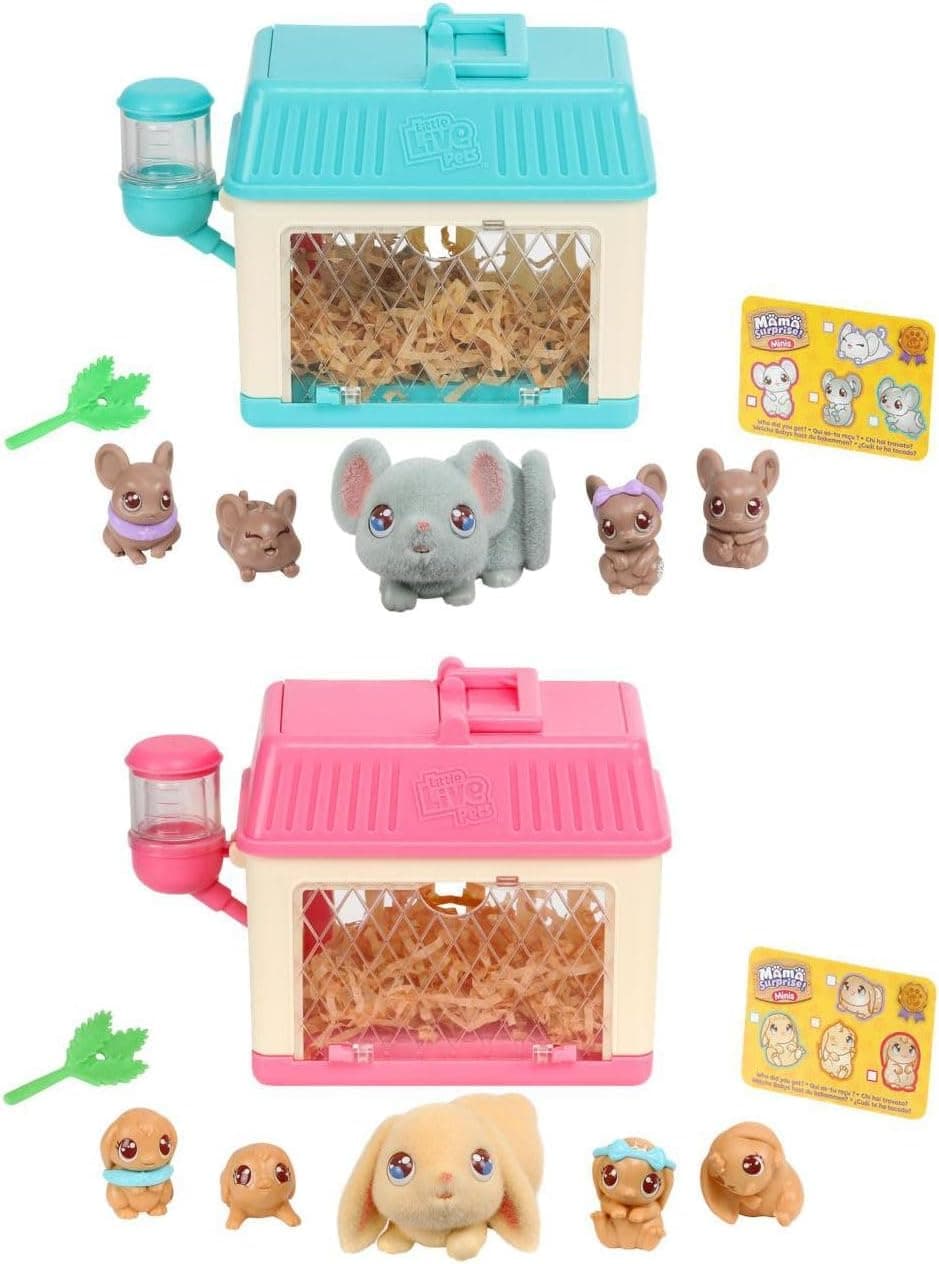 Little Live Pets Mama Surprise Minis | Mini animal de estimação eletrónico colecionável para crianças