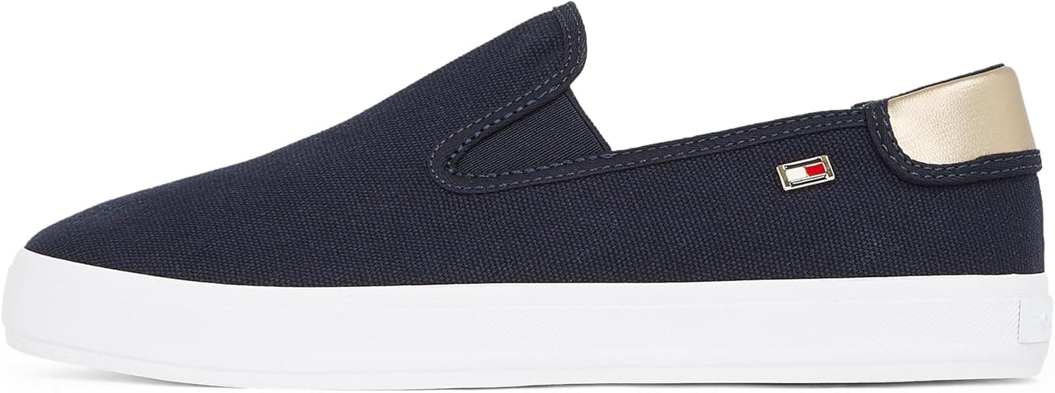Tommy Hilfiger Vulc Canvas Slip-on | Sapatilhas casuais em lona para mulher