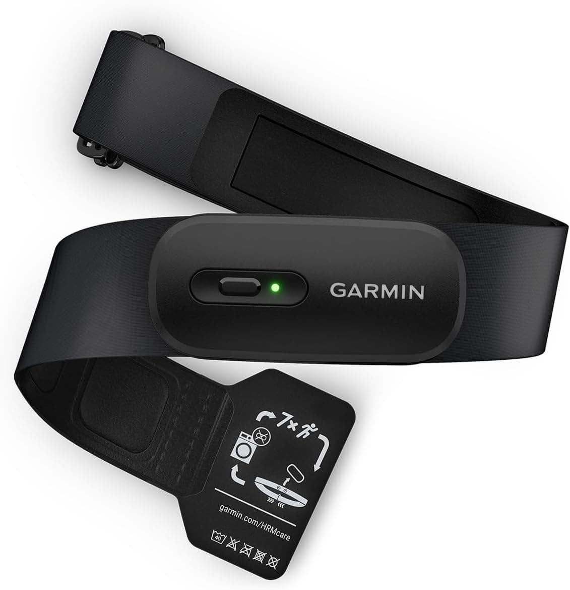 Garmin HRM-200, monitor de frequência cardíaca, resistente à água, correia lavável na máquina, correia ajustável para garantir um ajuste ideal, bateria de até 1 ano, tamanho M-XL