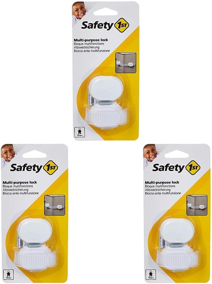 Safety 1st, Fecho de segurança para armários e eletrodomésticos, segurança infantil (pacote de 3)