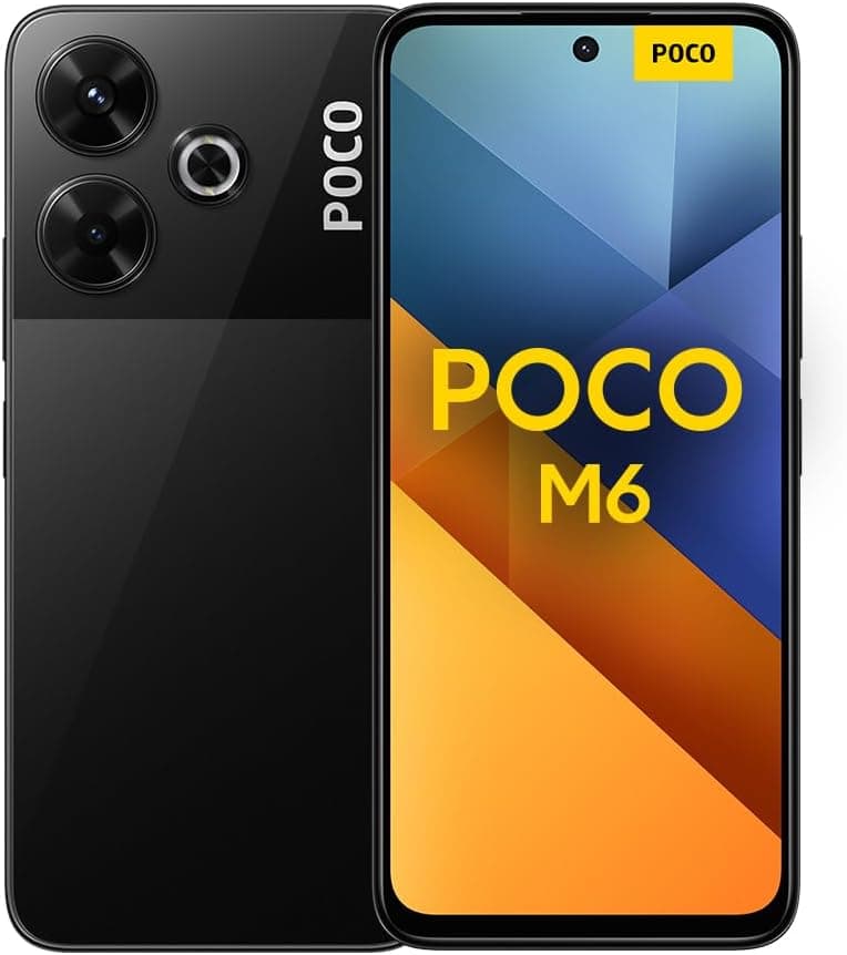 Xiaomi Poco M6 - Smartphone de 8 + 256 GB, ecrã AMOLED de 90 Hz FHD+, MediaTek Helio G91-Ultra, câmara de 108 MP, 5030 mAh, preto