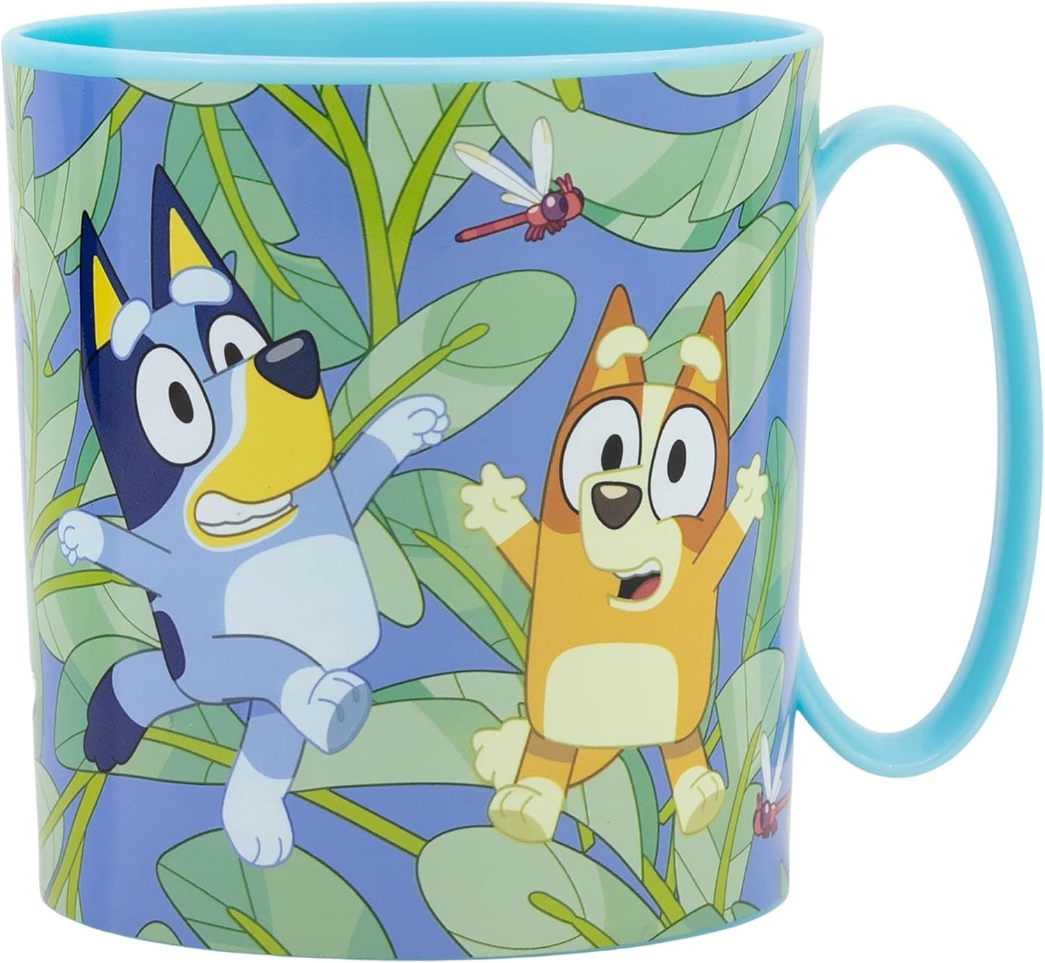 Caneca infantil de plástico reutilizável para micro-ondas de 390 ml de Bluey