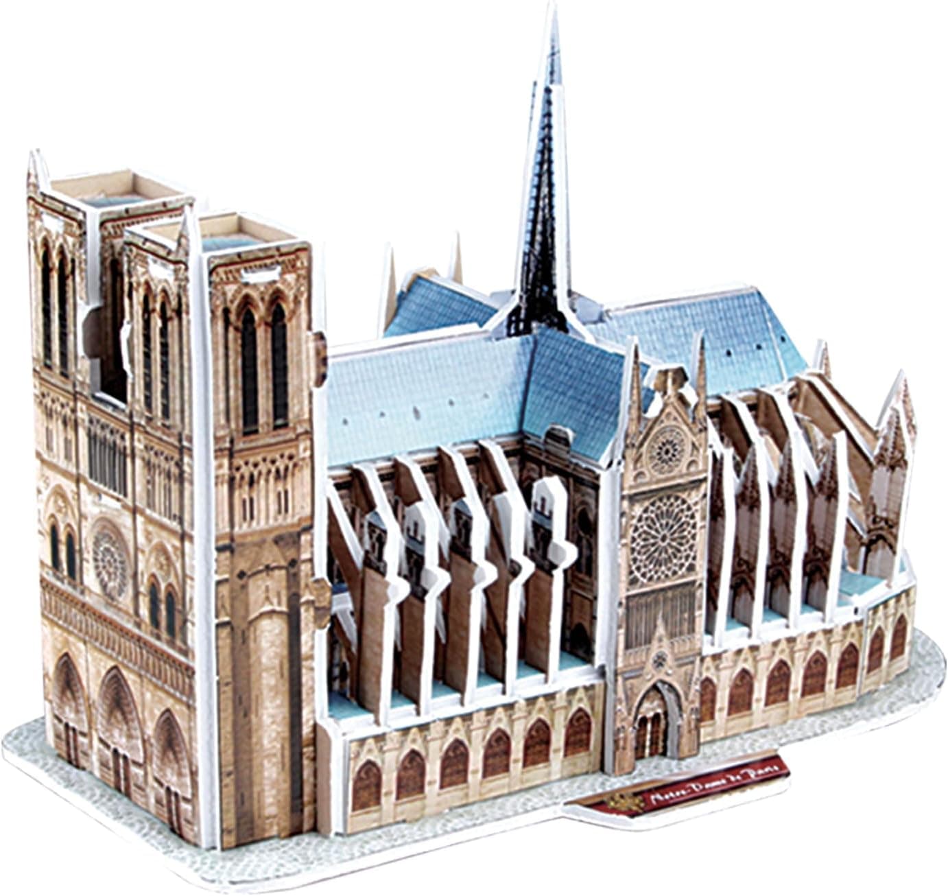 Explora Sciences Notre Dame de Paris | Puzzle 3D com 39 peças do monumento histórico para crianças a partir dos 5 anos